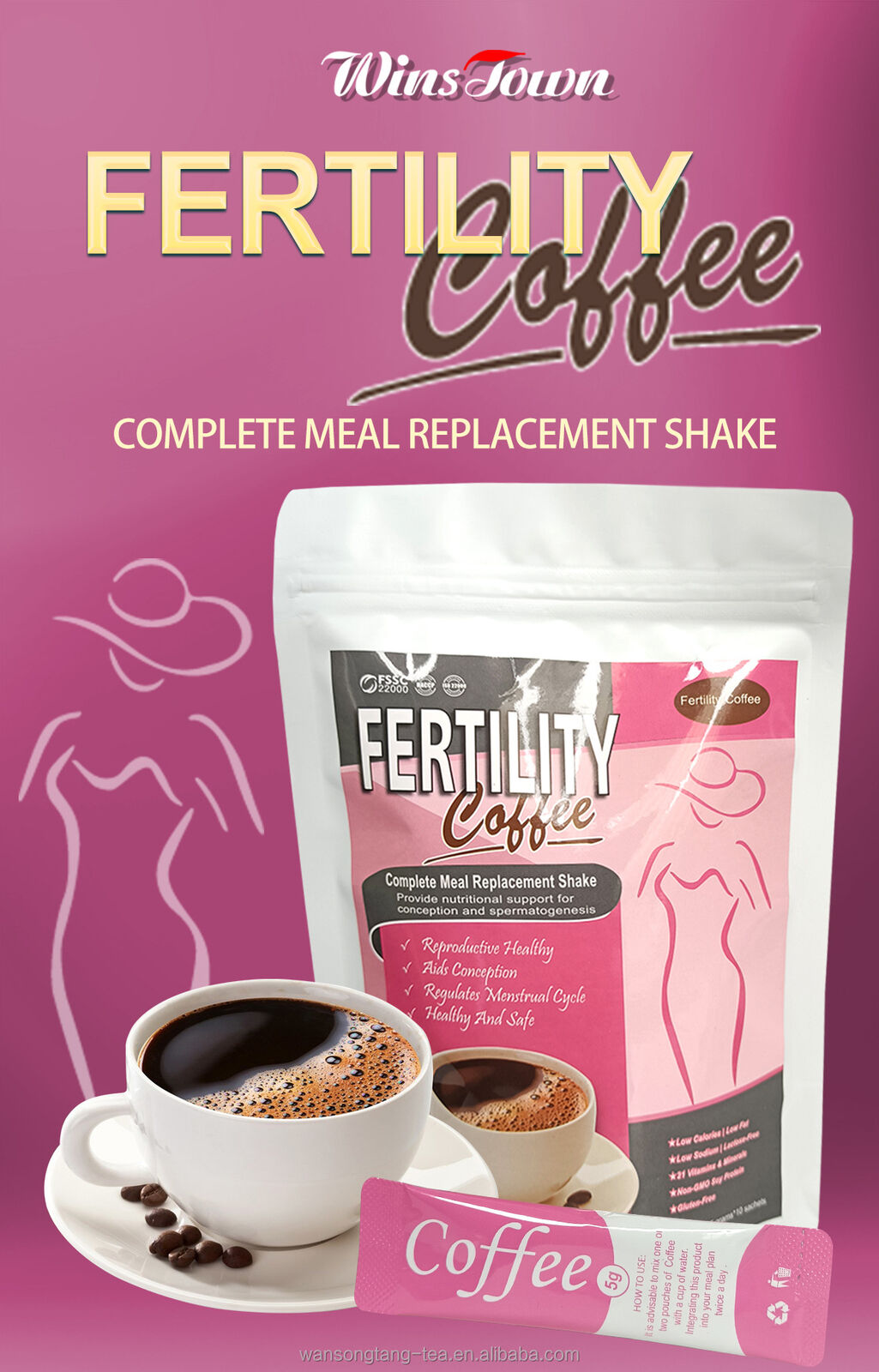 Maca Fruchtbarkeit Kaffee Natürliche Kräuterentgiftung Gesundheit Fruchtbarkeit