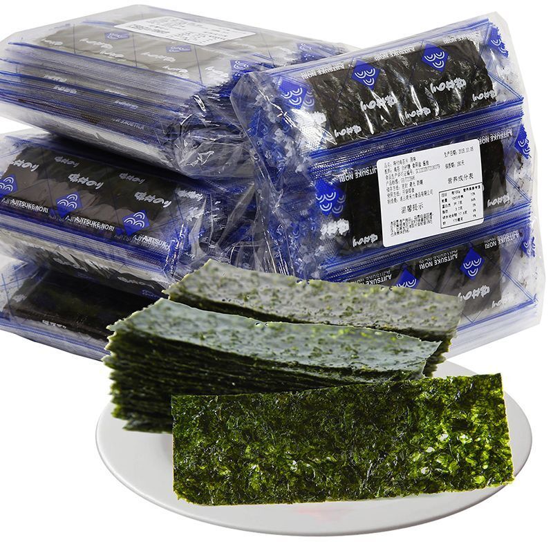 Seasoned Seaweed Snacks Sheets – Organic Sea Salt Flavor 400 Individual Seaweed