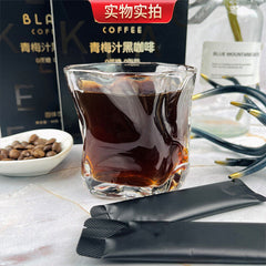 Plum juice black coffee instant coffee solid drink full stomach black coffee 40g
