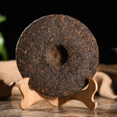 Abnehmen 357g Gelber Siegel Puerh Gekochter Tee Kuchen Gesundheit Schwarzer Tee