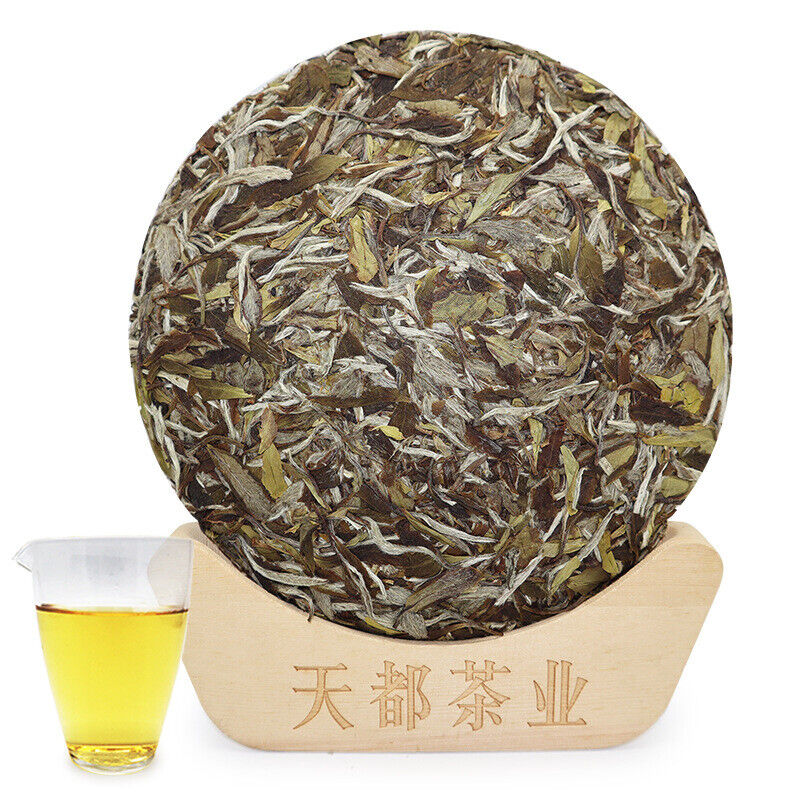 HelloYoung 300g Fuding white tea white peony tea cake Panxi Ming Qian spring tea