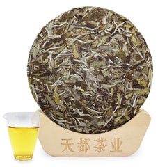 HelloYoung 300g Fuding white tea white peony tea cake Panxi Ming Qian spring tea
