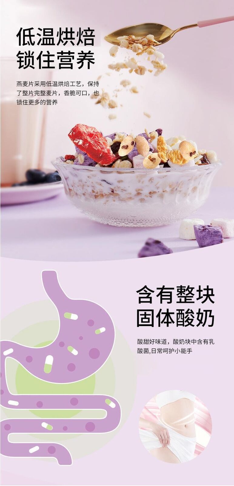 Fruit Yoghurt Oatmeal Convenient and Nutritious Meal Replacement Oatmeal