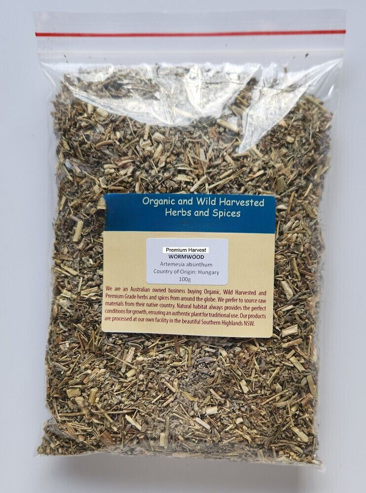 WORMWOOD PREMIUM HARVEST HERBAL TEA 100g Artemesia absinthum Dried Herb
