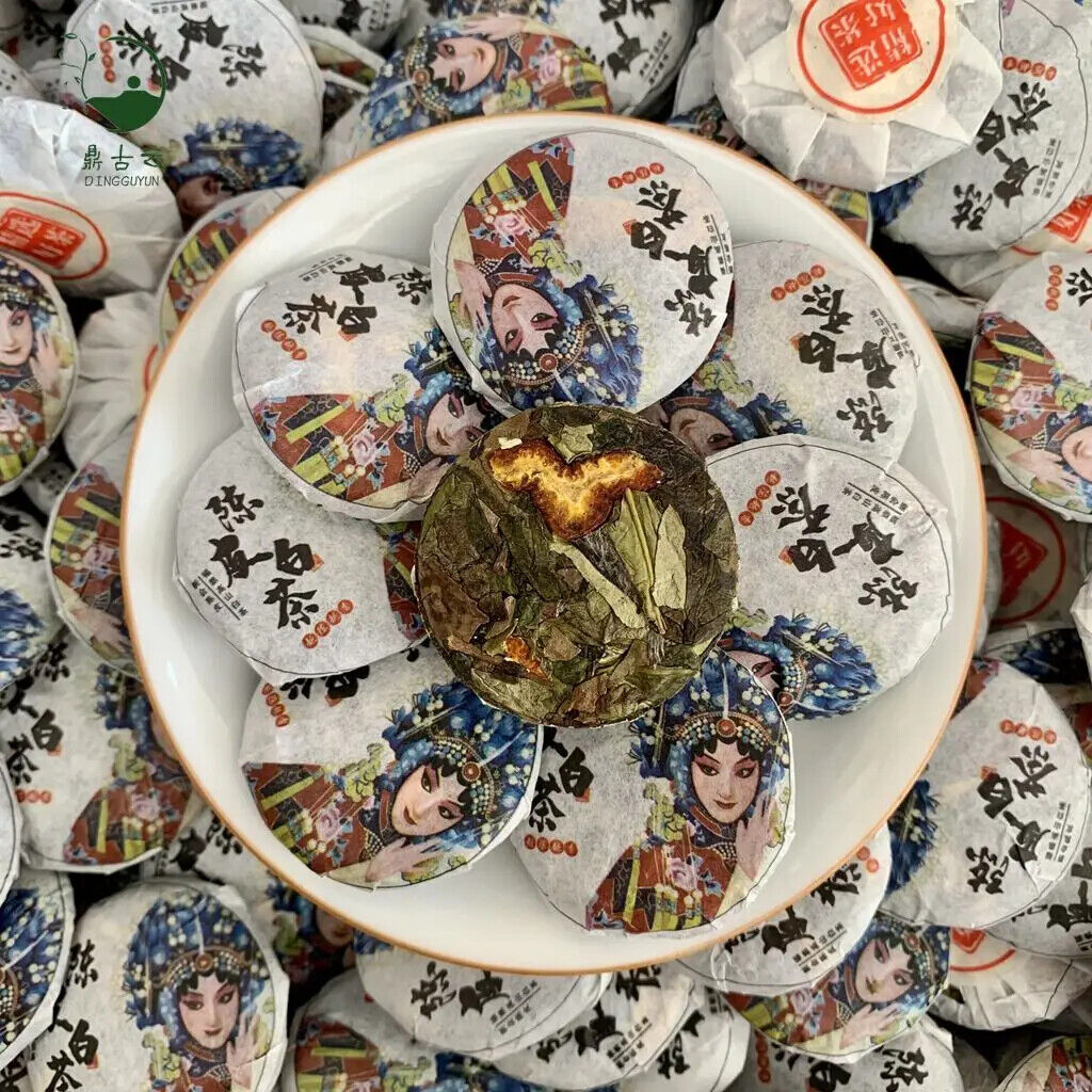Fuding Orange Peel Shoumei Cake Opera Chenpi White Tea Mini White Tea Cake 250g