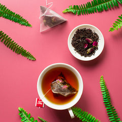Rose Black Tea Dried Rose Petals Ceylon Black Tea Flower Blend Tea Bags