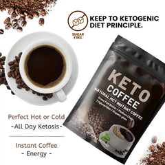 KETO Coffee Fitness Instant Festes Getränk ketogen 100g Black Coffee 100g