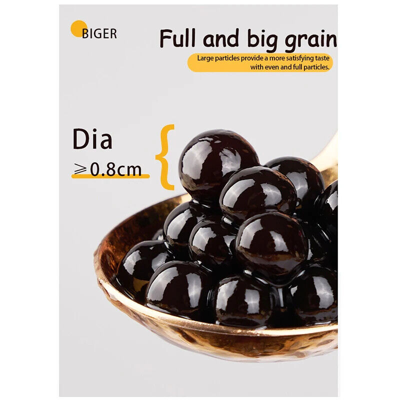 900g Premium Taiwan Bubble Tea Chewy Black Sugar Tapioca Pearls