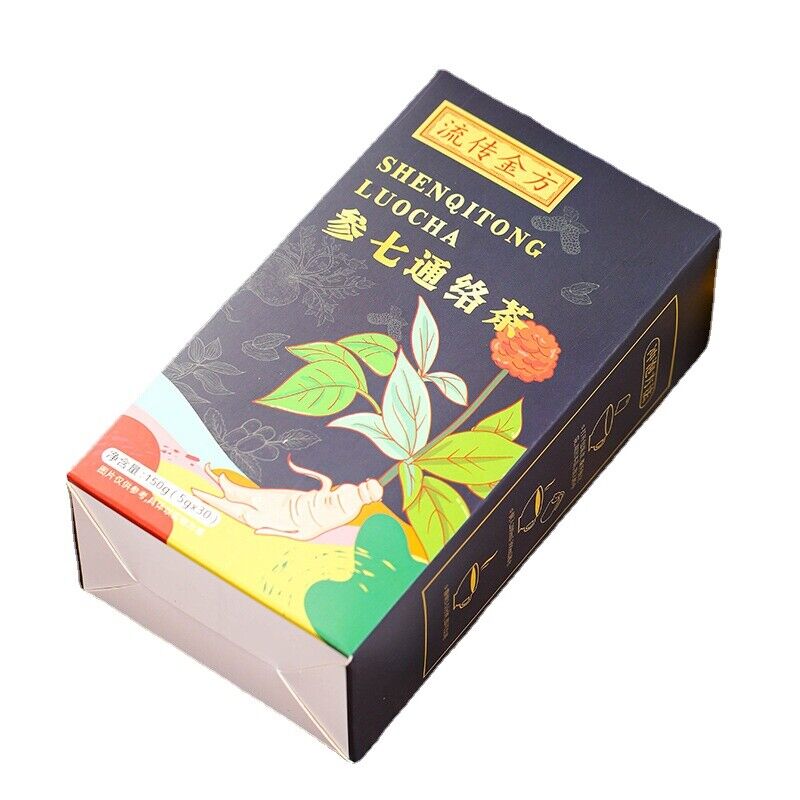 HelloYoung 150g Ginseng seven Tongluo tea Ginseng Ginkgo Huangjing vascular health tea bags