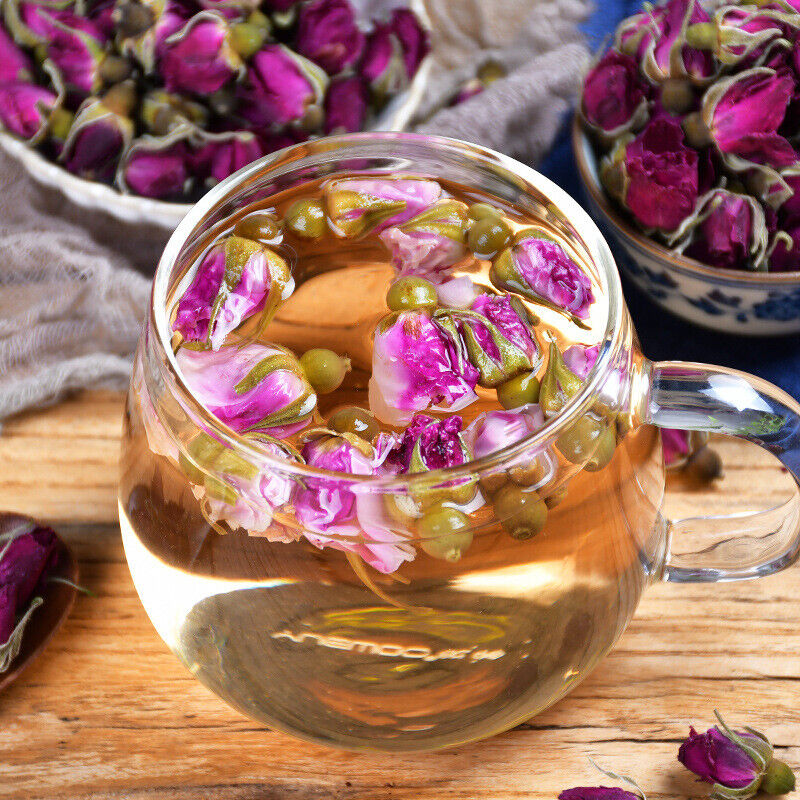 100g Rose Tea Organic Healthy Herbal Flower Tea Canned Ping Yin Mei Gui Cha Tea