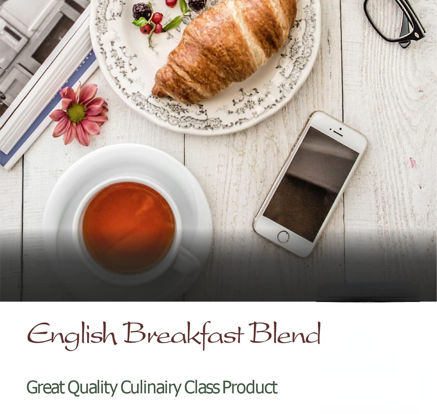 English Breakfast Loose Black Tea - Great with milk or without