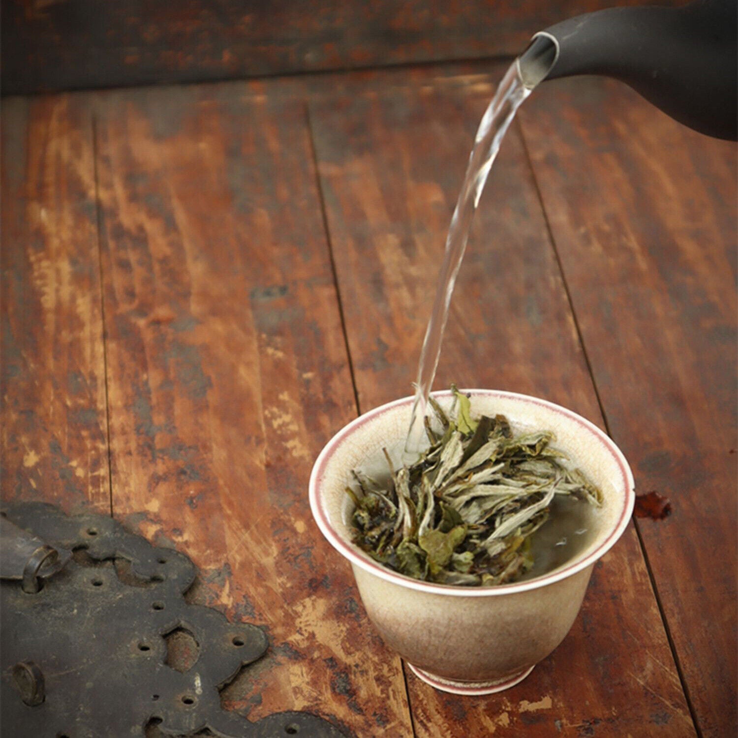 HelloYoung 100g Fuding High Mountain Sunlight White Tea White Peony Tea Cake Floral Aroma