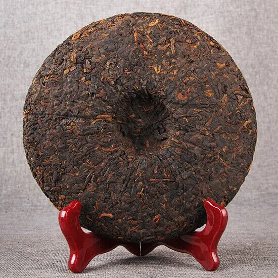 Yunnan Jinmai Pu Erh Tea Cake Aged Ripe Fermented Puer Tea Qi Zi Bing Cha 357g