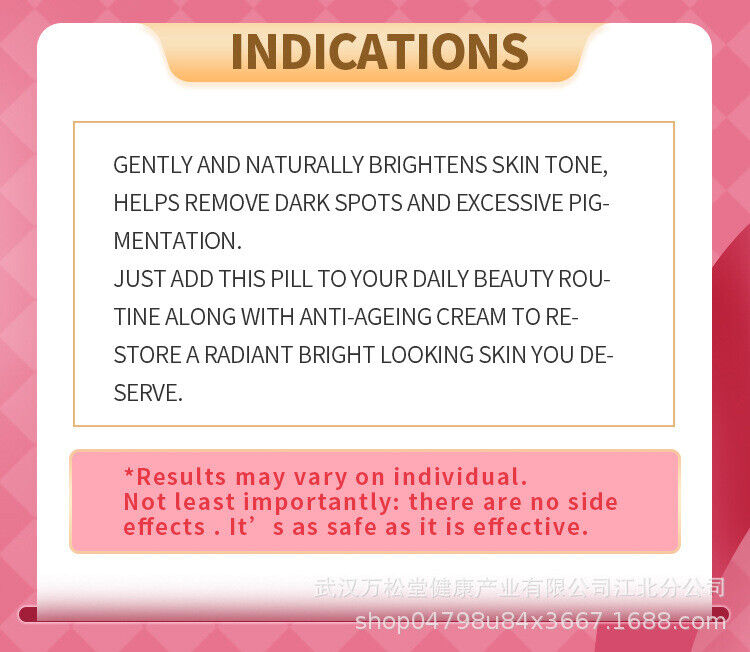 Dark Spots Skin Whitening Tablet 60 Tablets