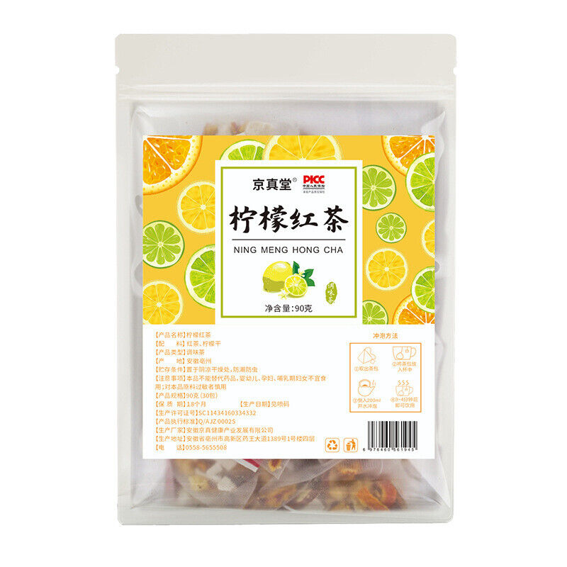 Lemon Black Tea 30 Bags Triangle Pack Fruit Tea 3g Healthy Blend