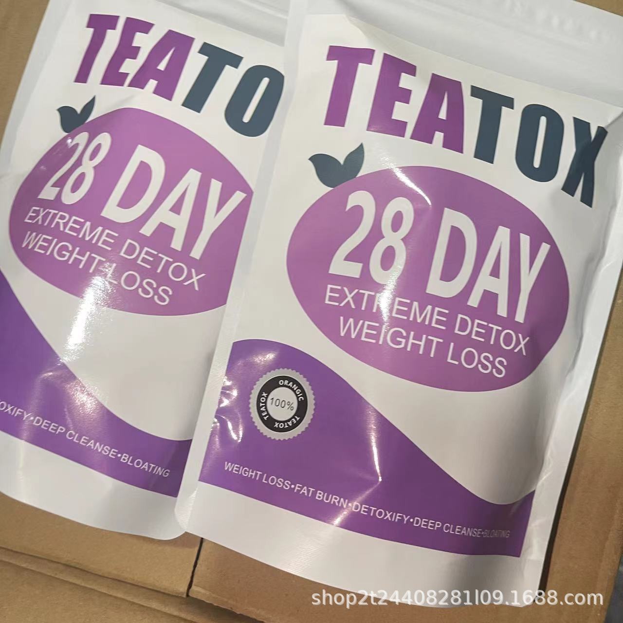 Organic Herbal Tea 28 Day Detox Slim Flat Tummy Tea Bags