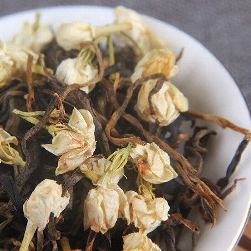 HelloYoung Jasmine Black Tea Fengqing Yunnan Dian Hong Tea Red Gold Buds Bulk 500g/1.1lb