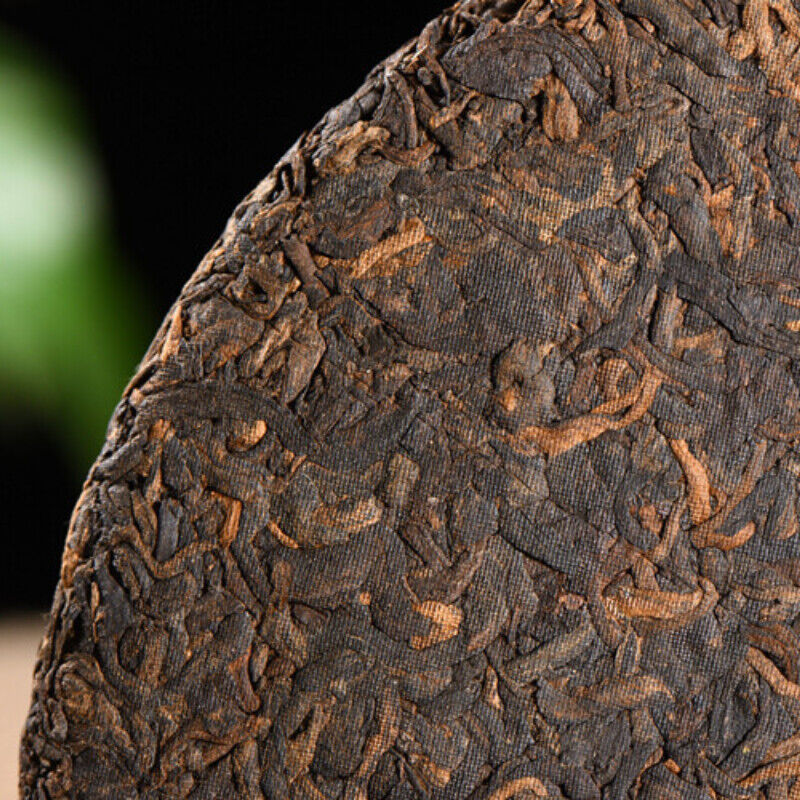 Abnehmen 357g Gelber Siegel Puerh Gekochter Tee Kuchen Gesundheit Schwarzer Tee