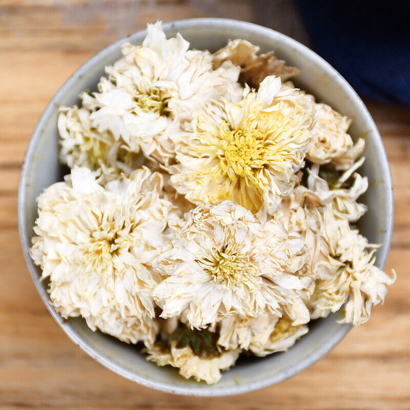 HelloYoung Juhuacha White Chrysanthemum Tea Chinese Flower Herbal Tea Gongju Flower Tea 60g