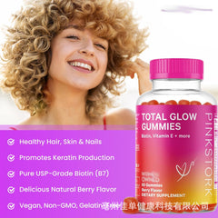 Supplements Hair Nail Growth Skin Collagen Gummies 60 Gummies Healthy