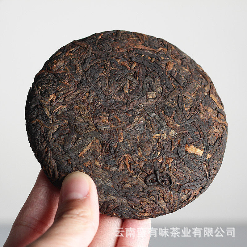 100g Ancient Tree Golden Bud Small Cake Puerh Tea Cooked Tea Yunnan Puerh Tea