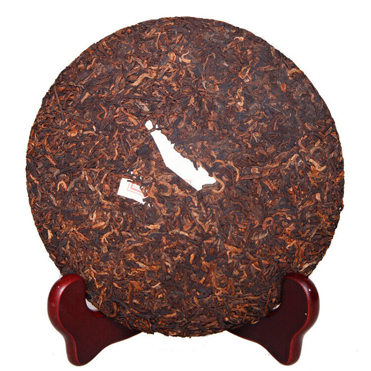 Pu'er Ripe Tea Menghai Jinya 357g Yunnan Qizi Cake Tea Pu'er Ripe Tea