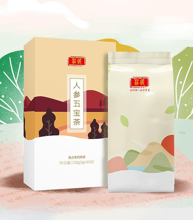 Ginseng Five Treasure Tea Maulbeere Goji Beere Red Date Men's Health Tee 150g