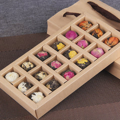 Floral Yunnan Pu'er Raw Tea Dragon Ball Lily Rose Jasmine Peony Flower Tea