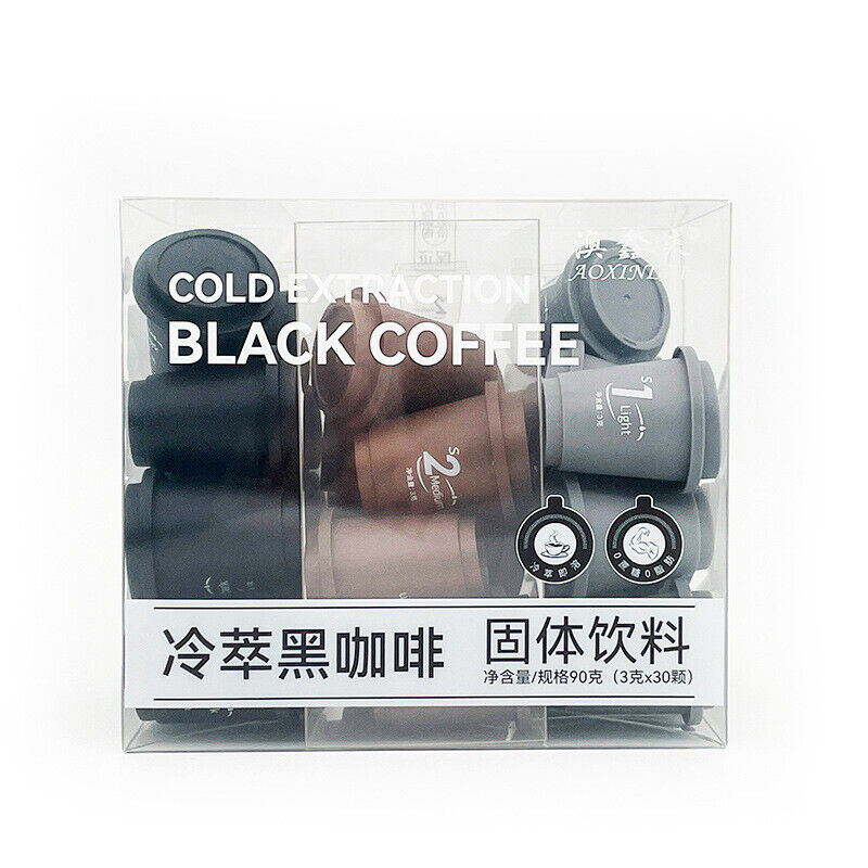 Cold Brew Freeze Dried Capsule Espresso Black Americano in a cup 90g