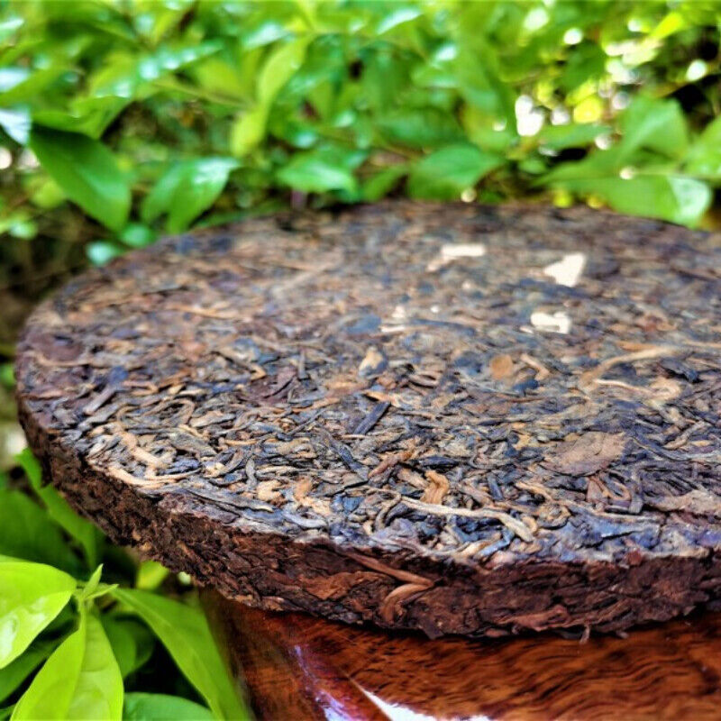 357g/12.59oz Yiwu Zhangxiang Pu'er Ripe Tea Yiwu Daye Pu'er Ripe Tea Cake