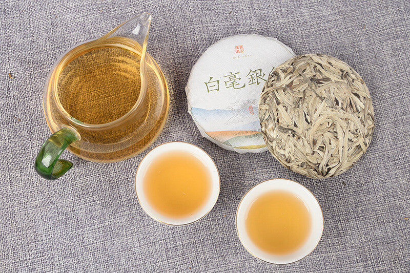 Baihao Silver Needle Yunnan White Tea Jinggu Baihao Big Bud Head 100g/cake