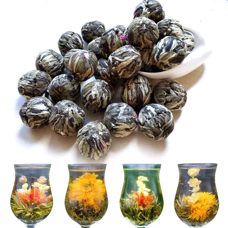 NEW Hand-made Beautiful Blooming Flower Tea Ball Dried Flowers Tea 20pcs