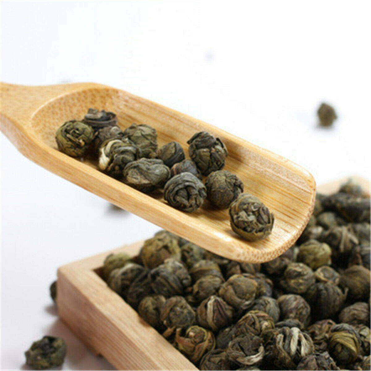 HelloYoung 100% Organic Premium King Grade Jasmine Flower Tea Dragon Pearl China Green Tea