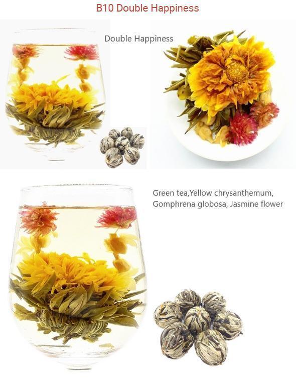 20Pcs High Quality Lily Flower Blooming Tea Balls Jasmine Mixed Flower Tea