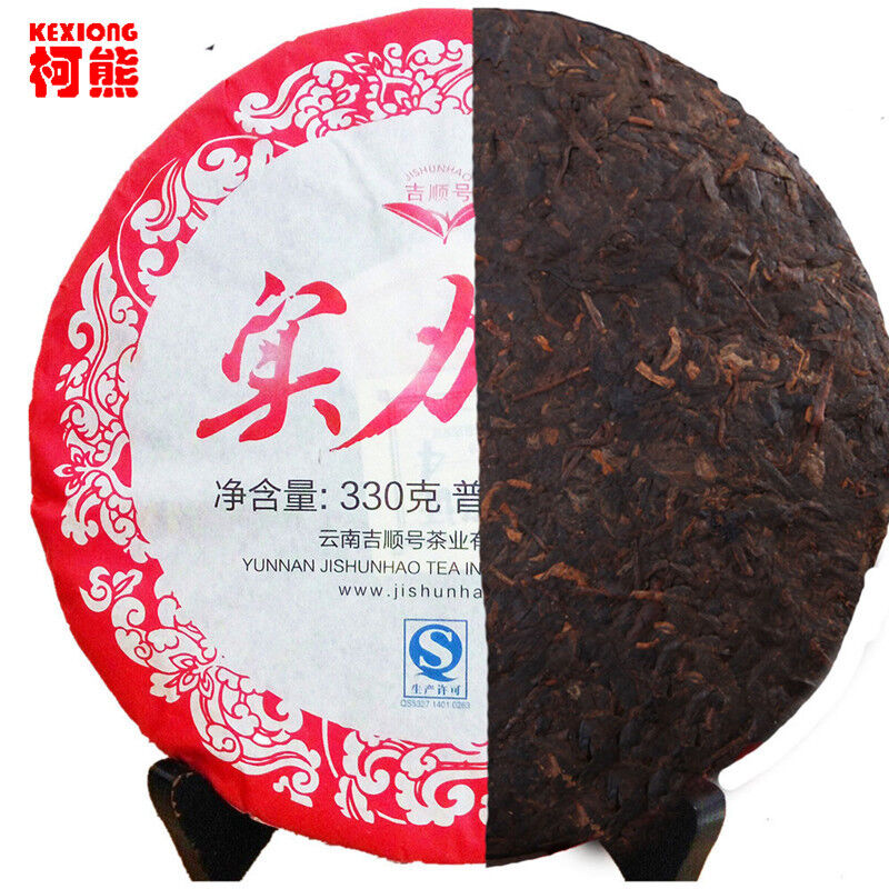 330g Ripe Organic Cooked Puer Tea Shu Pu-erh Tea Factory Direct Green Food Tea 茶
