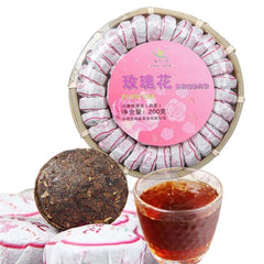 Yunnan Rose Ripe Puerh Mini Tuo Tea Cooked Black Tea Premium Healthy Blend