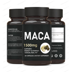 100% Natural Maca Capsules 60 Capsules Vegetarian Capsules