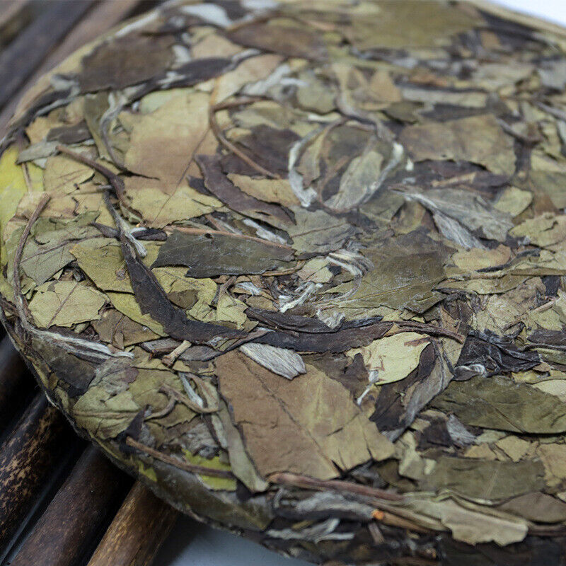 HelloYoung Organic Floral Fragrance Tea 300g Fuding White Tea Cake Shoumei Green Tea