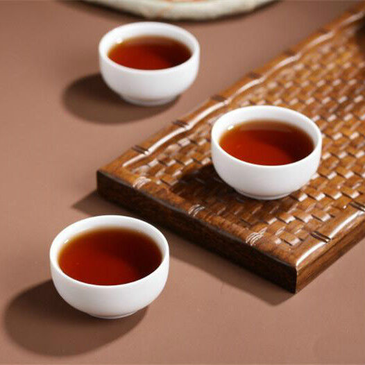 357g Ancient Cooked Puerh Tree Black Tea Cake Tea Old Ban Zhang Ripe Pu-erh Tea