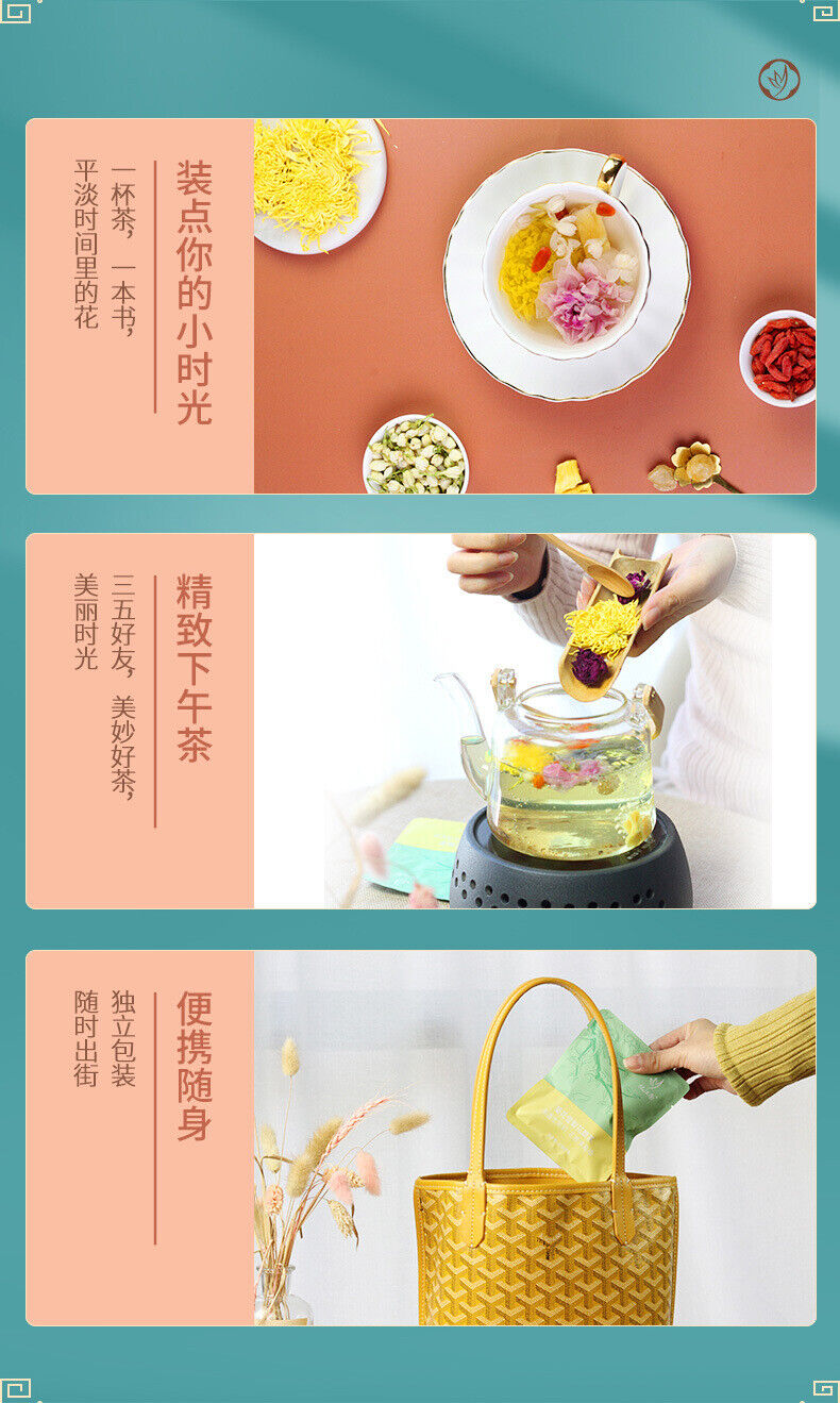 Chrysanthemum Tea Snow Pear Medlar Rose Tea Flower Herb Tea Combination Tea 150g