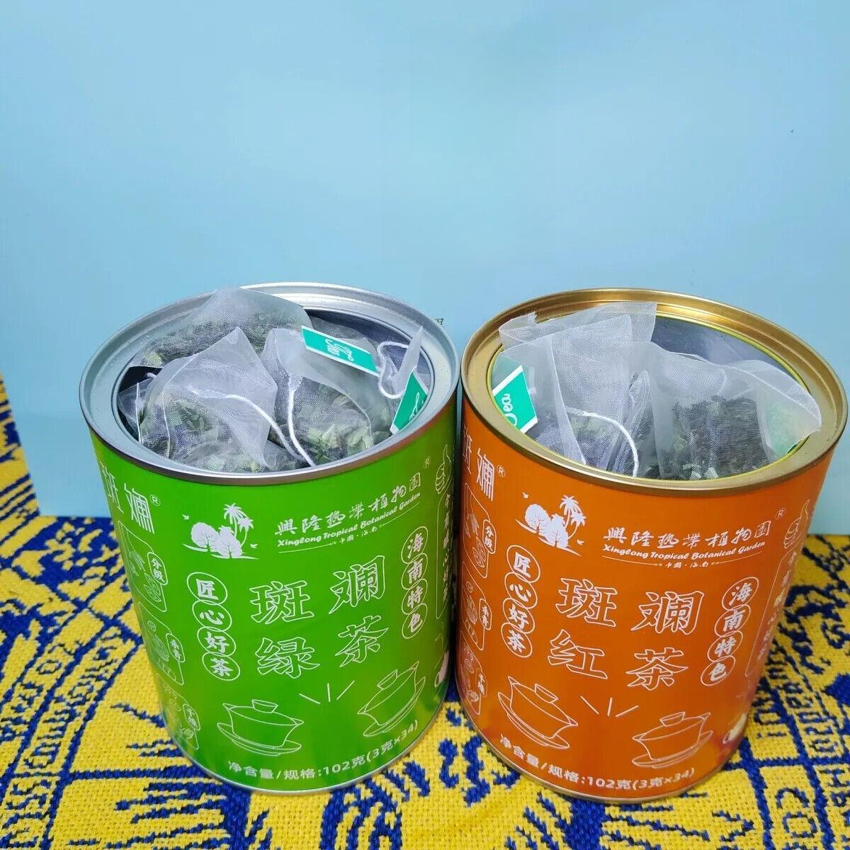 Organic Pure and Natural Infusion Pandana Black Tea & Pandana Green Tea