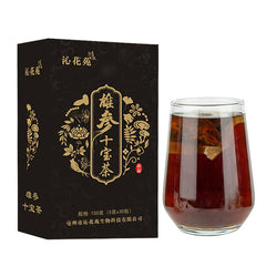 Thé au ginseng dix trésors Huang Jing thé aux fleurs mâles d'Eucommia