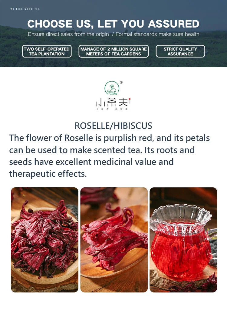 Pu'er Rose Jasmine Sugar Free Roselle Dragon Ball Loose Flower Tea Balls 20PCS