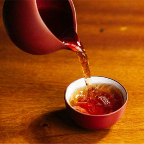 Bio Reife Pu-erh Tee Handgemachte Menghai Gekochte Schwarzer Tee Kuchen 357g