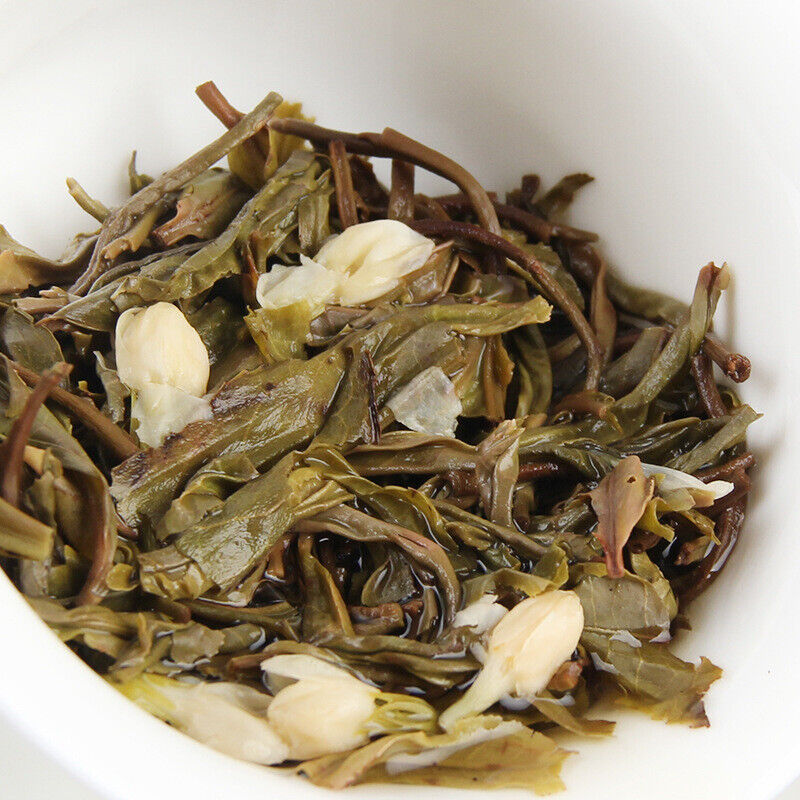 HelloYoung Ancient Tree Flower Pu-erh Tuocha  Yunnan Jasmine Pu'er Dragon Ball Raw Tea 500g