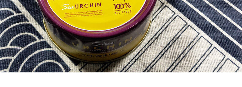 Ready-to-Eat  Sea Urchin canned  Sea urchin yellow delicious sashimi dishes 120g