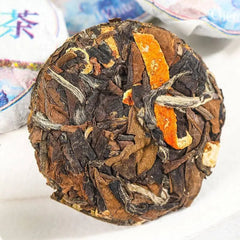 Fuding Orange Peel Shoumei Cake Opera Chenpi White Tea Mini White Tea Cake 250g