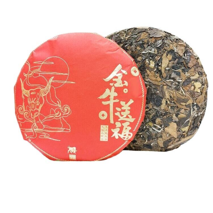 HelloYoung Alpine White Tea Fujian Fuding White Tea Gong Mei 350g Tea Cake White Peony