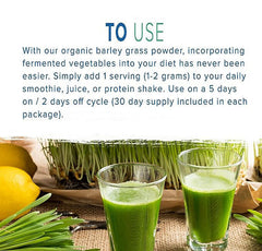 Pure Organic Barley Powdered Drink 100% Pure 50G