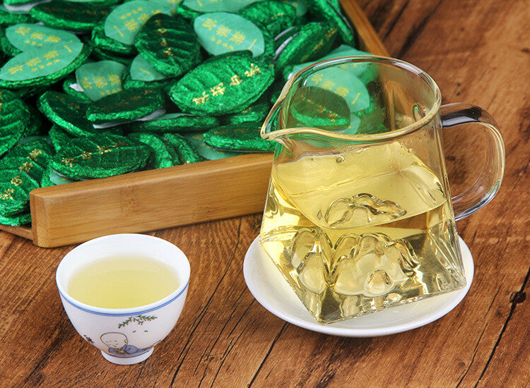 Small Tea Cakes Jasmine White Tea Floral Aroma Jasmine Flower Aged White Tea